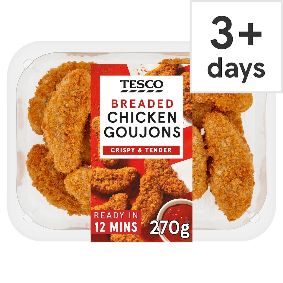 Tesco Breaded Chicken Goujons 270g