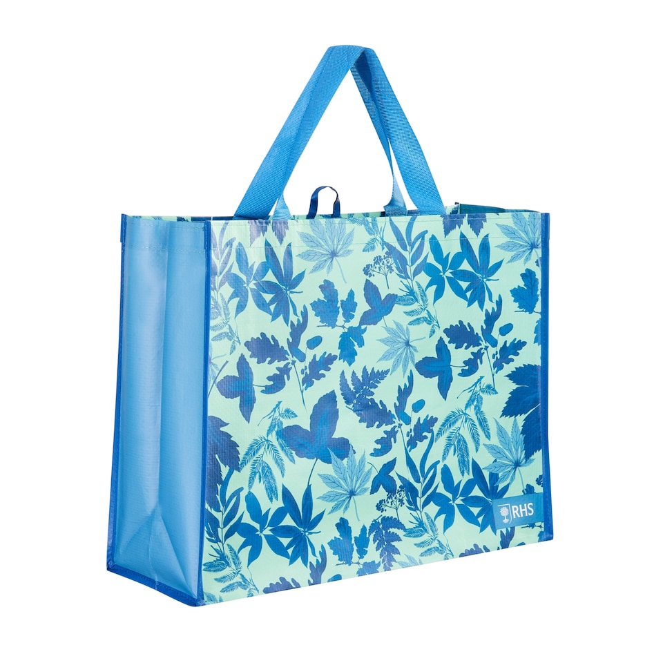 image 1 of RHS Blue Floral Reusable Bag