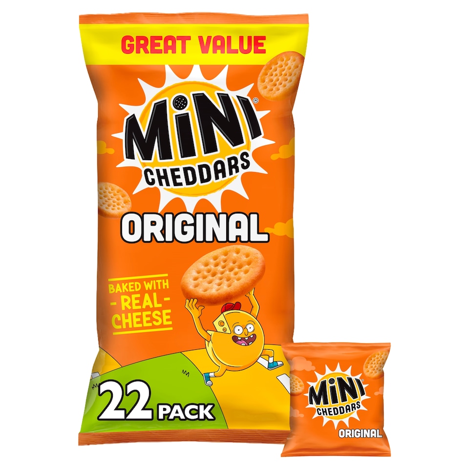 image 1 of Jacob's Mini Cheddars - Original 22 Pack 506g