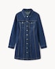 image 5 of F&F Pure Cotton Denim Mini Shirt Dress in Navy