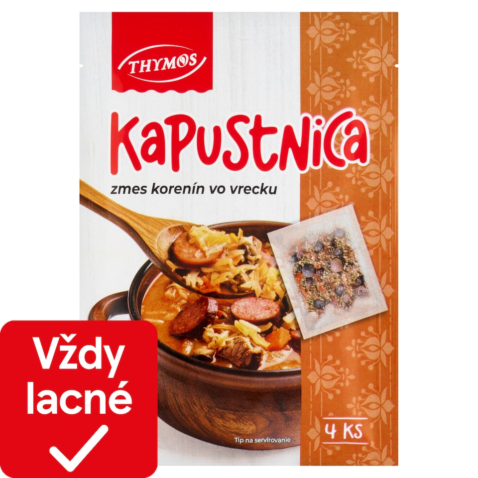 obrázok 1 z Thymos Kapustnica zmes korenín vo vrecku 4 x 5 g (20 g)