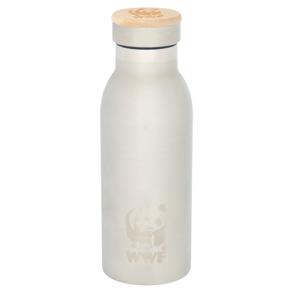 image 1 of Tesco WWF Stainless Steel Bottle 500Ml