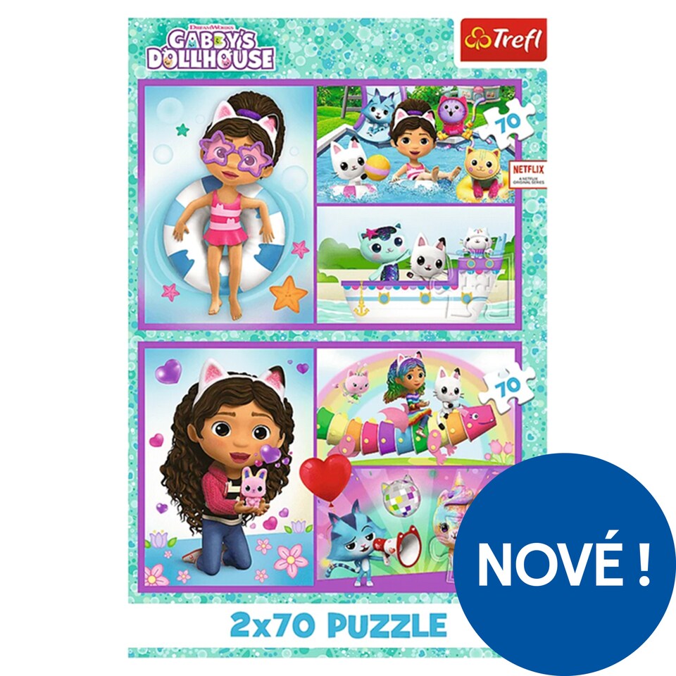 Dreamworks Gabby's Dollhouse Puzzle 27,5 x 18 cm 