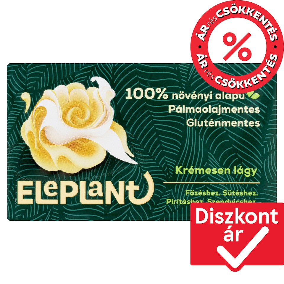 Eleplant 79% zsírtartalmú margarin 200 g  1. kép