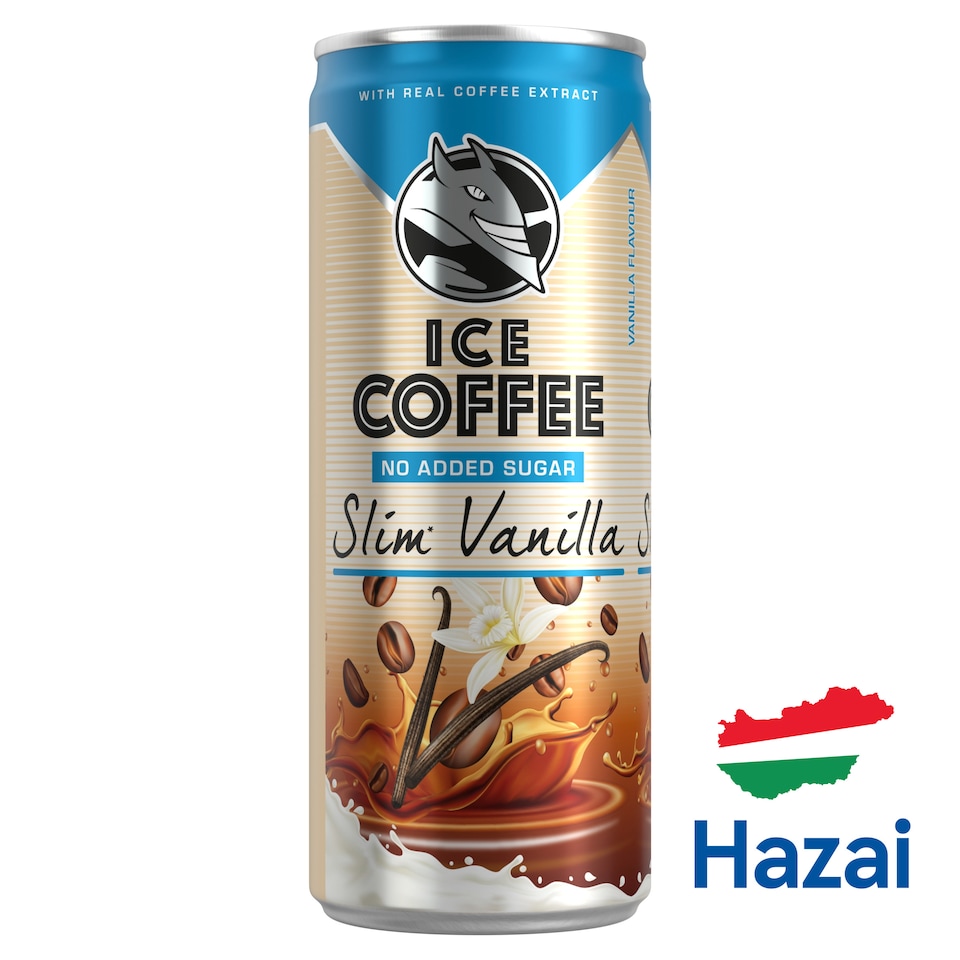 image 1 of Ice Coffee Slim Vanilla UHT Bourbon Vanilla Milk Drink with Coffee Extract and Sweeteners 250 ml