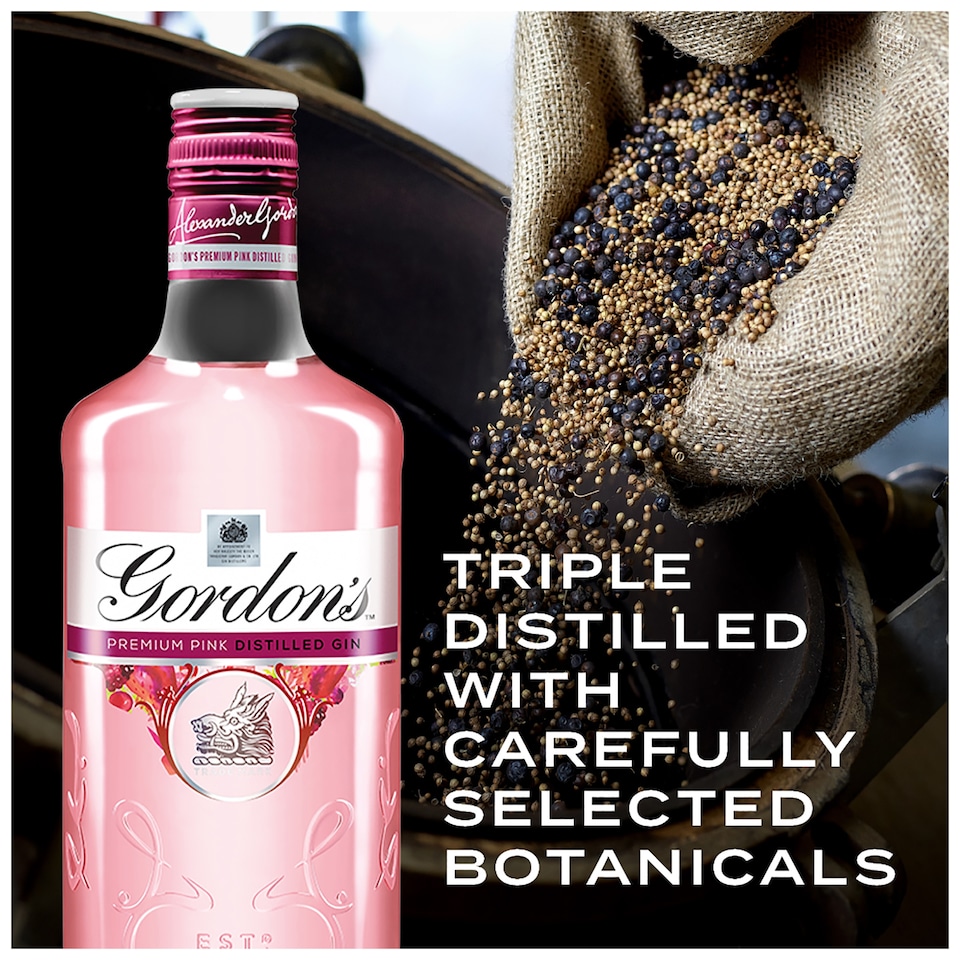 image 1 of Gordon's Premium Pink Gin Based Flavoured Spirit Drink 35% Vol 70cl
