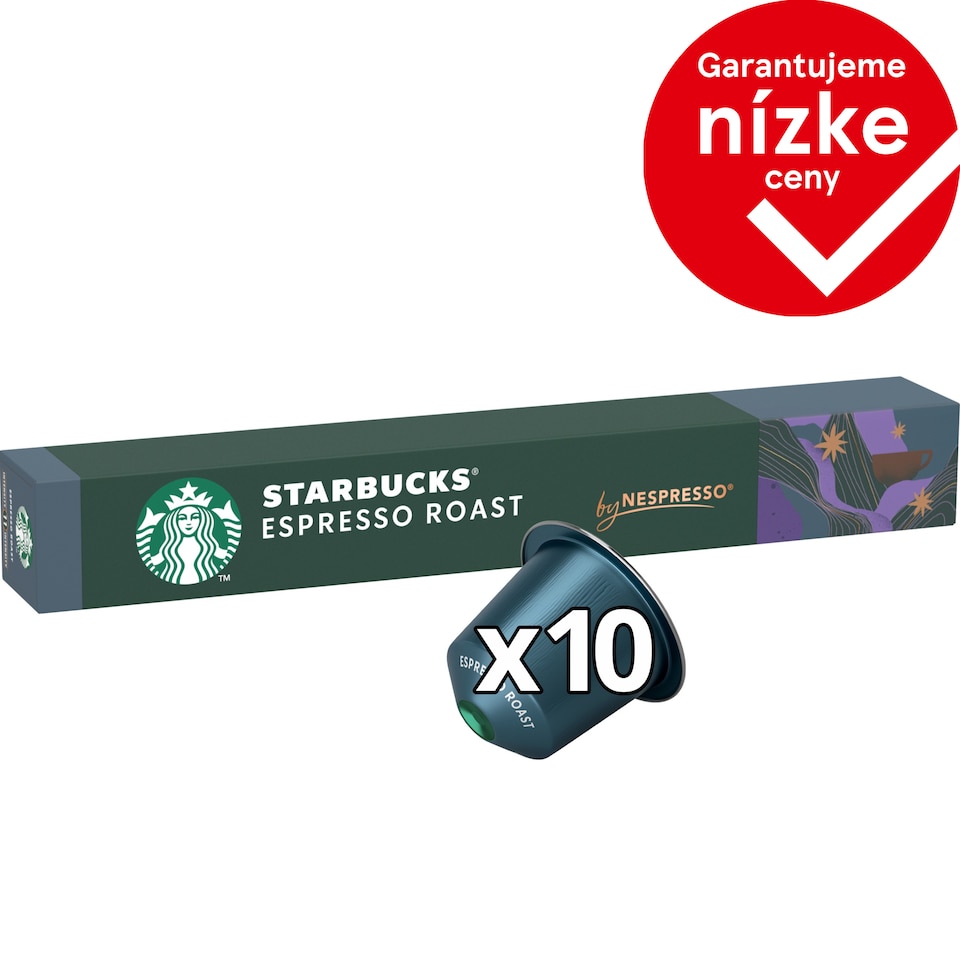 obrázok 1 z Starbucks by Nespresso Espresso Roast - káva v kapsulách - 10 kapsúl v balení