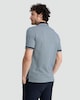 image 3 of F&F Pure Cotton Textured Geometric Print Polo Shirt in Navy