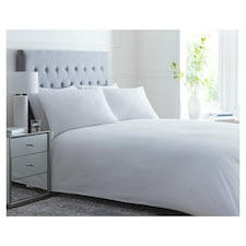 West Park Hotel White Texture Duvet Set Double