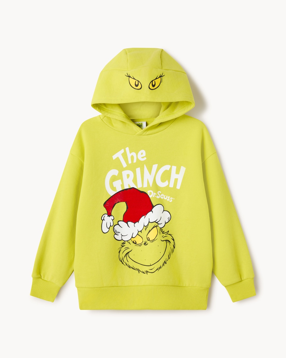 image 1 of The Grinch Cotton Rich Hoodie in Green