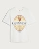 image 4 of Guinness Extra Stout Print Pure Cotton T-Shirt in Cream