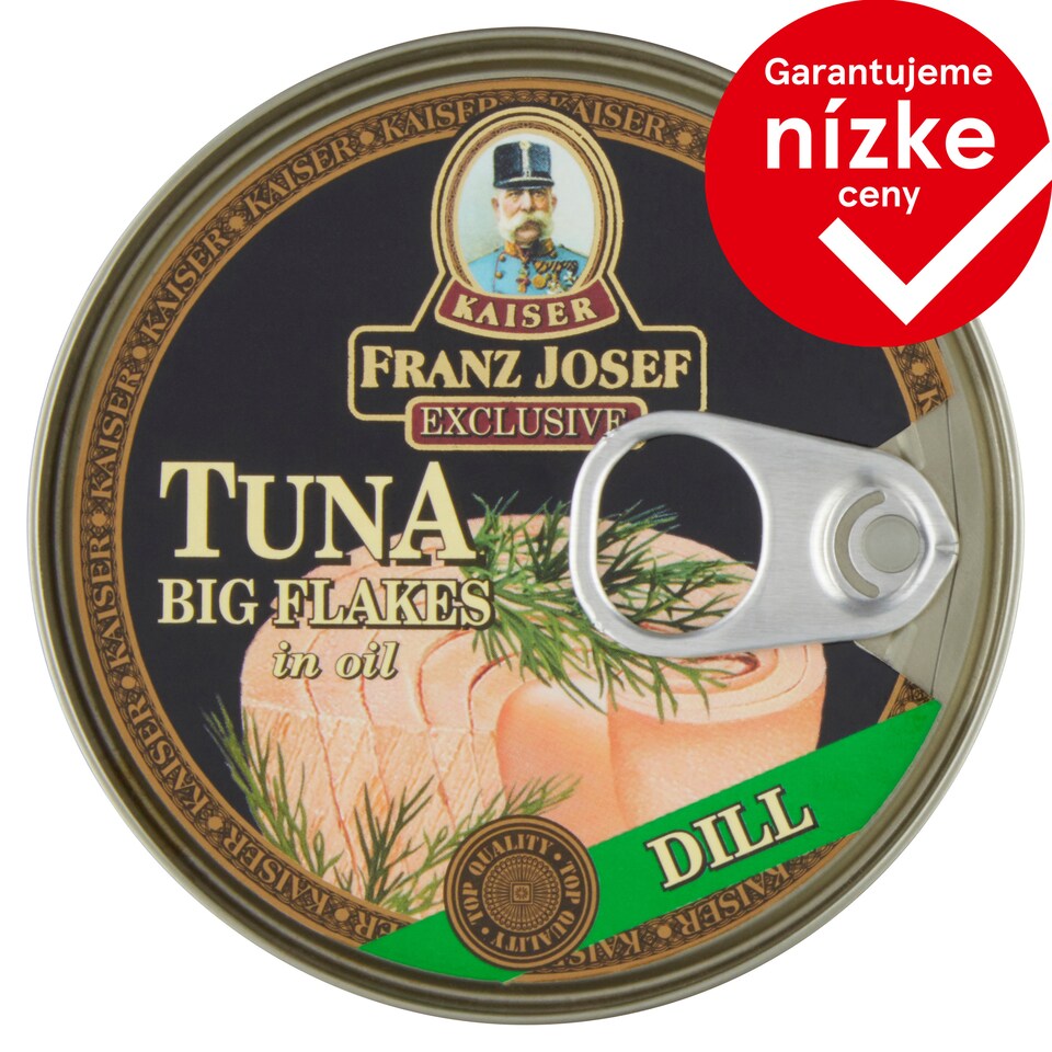Franz Josef Kaiser Exclusive Tuna Big Flakes in Sunflower Oil with Dill 170 g