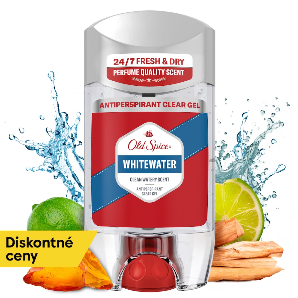 obrázok 1 z Old Spice Whitewater Priezračný Gélový Antiperspirant pre Mužov 70 ml