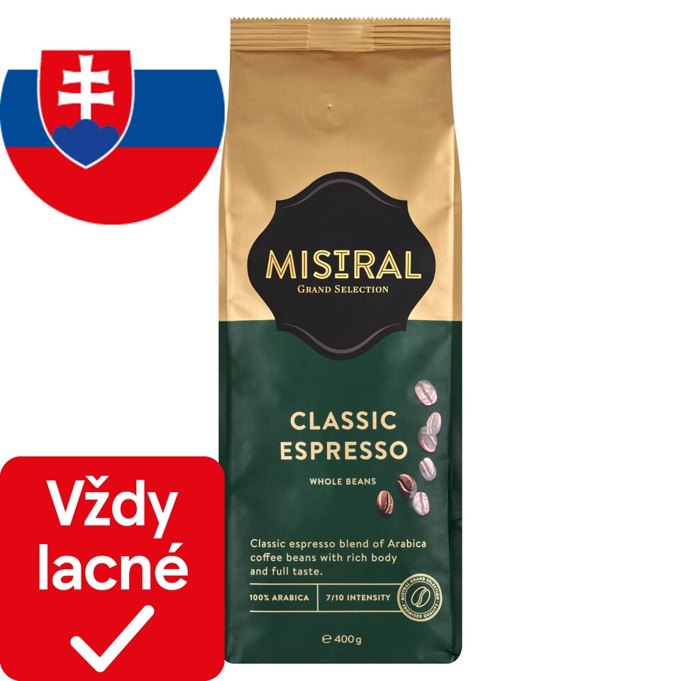 obrázok 1 z Mistral Classic Espresso pražená zrnková káva 400 g