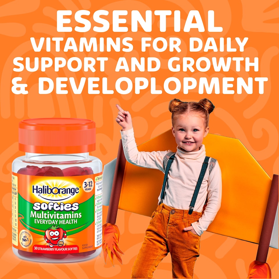 image 1 of Haliborange Strawberry Multivitamins Softies 30s