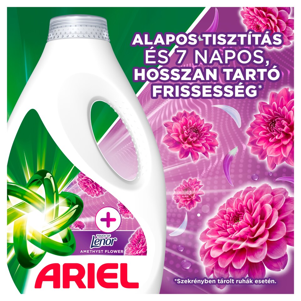 image 1 of Ariel Washing Liquid, 30 Washes, +Touch Of Lenor Amethyst Flower
