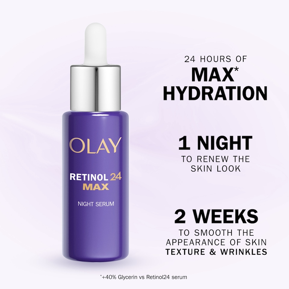 image 1 of Olay Retinol 24 Max Ultra Smoothing Night Serum 40Ml
