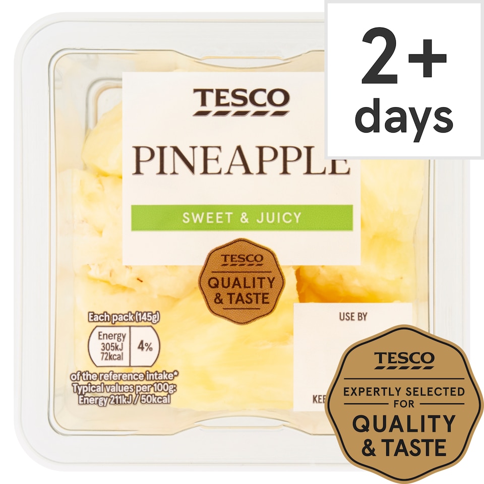 Tesco Pineapple Chunks 145G