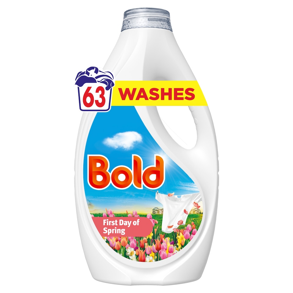 image 1 of Bold Washing Liquid First Day of Spring 63 Washes 1953ml