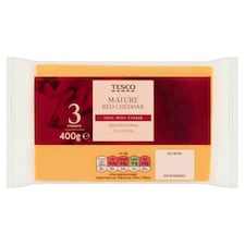 Tesco Mature Red Cheddar 400g
