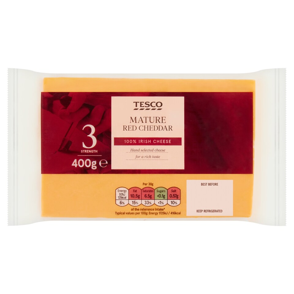 Tesco Mature Red Cheddar 400g