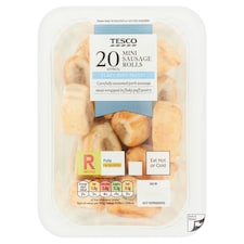 Tesco Mini Sausage Rolls 20 Pack 220g