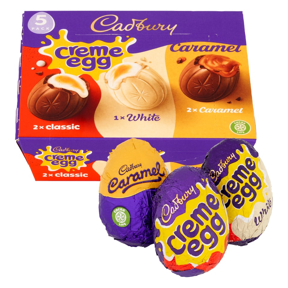 image 1 of Cadbury Creme Egg Chocolate Eggs Mixed 5 Pack 200g