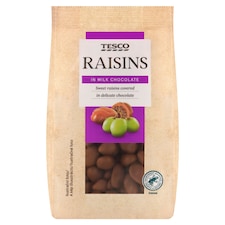 Tesco Raisins in Milk Chocolate 120g