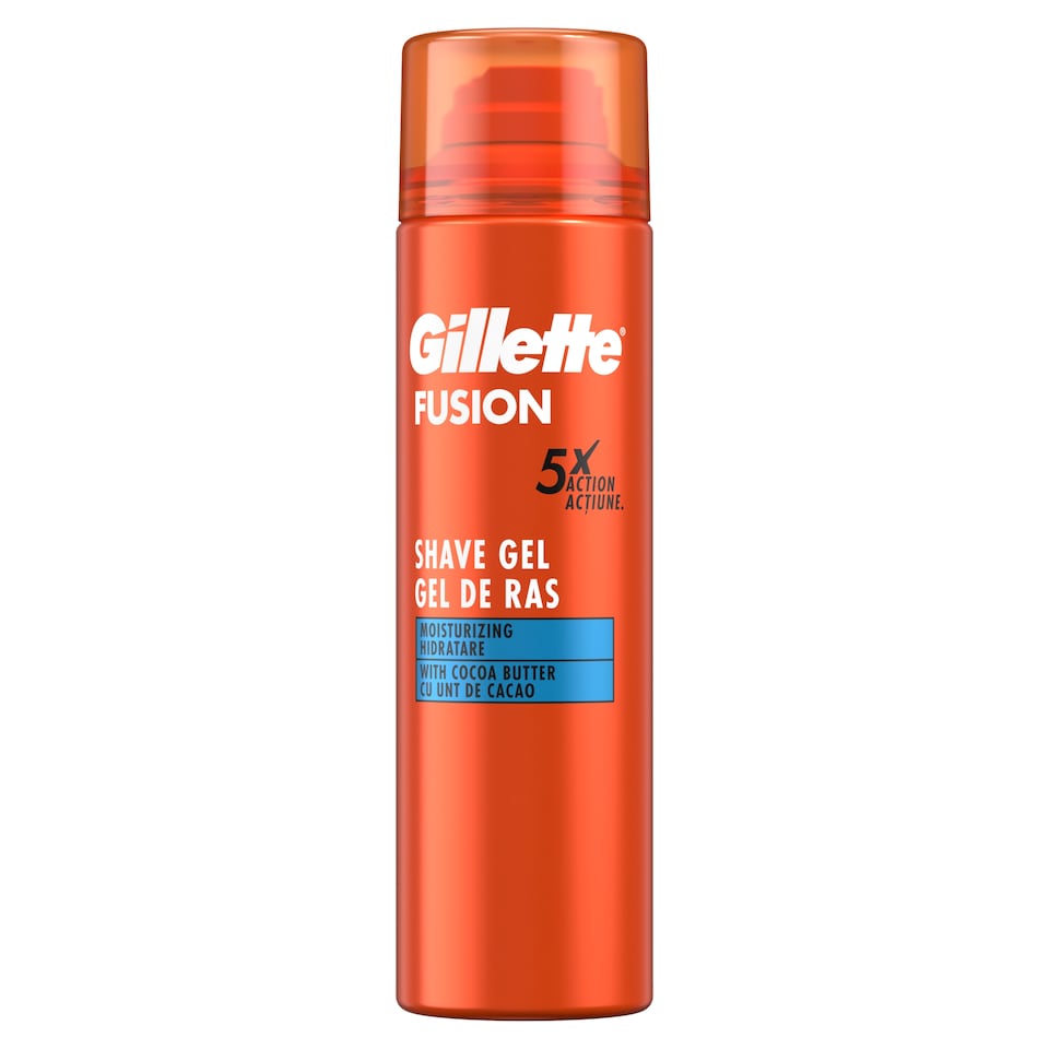 image 1 of Gillette Fusion Hidratáló Borotvazselé Férfiak Számára, Kakaóvajjal, 200ml