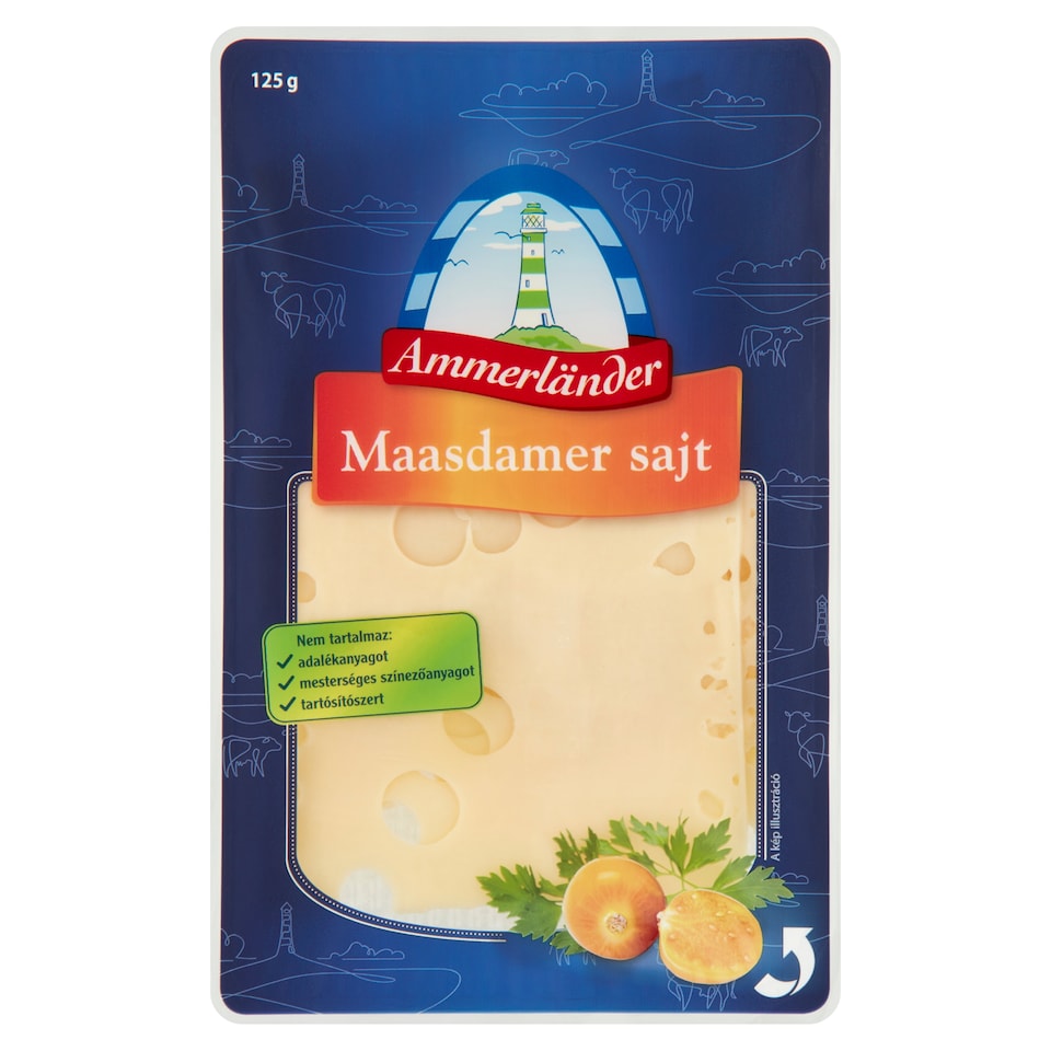 image 1 of Ammerländer Maasdamer Cheese Slices 125 g