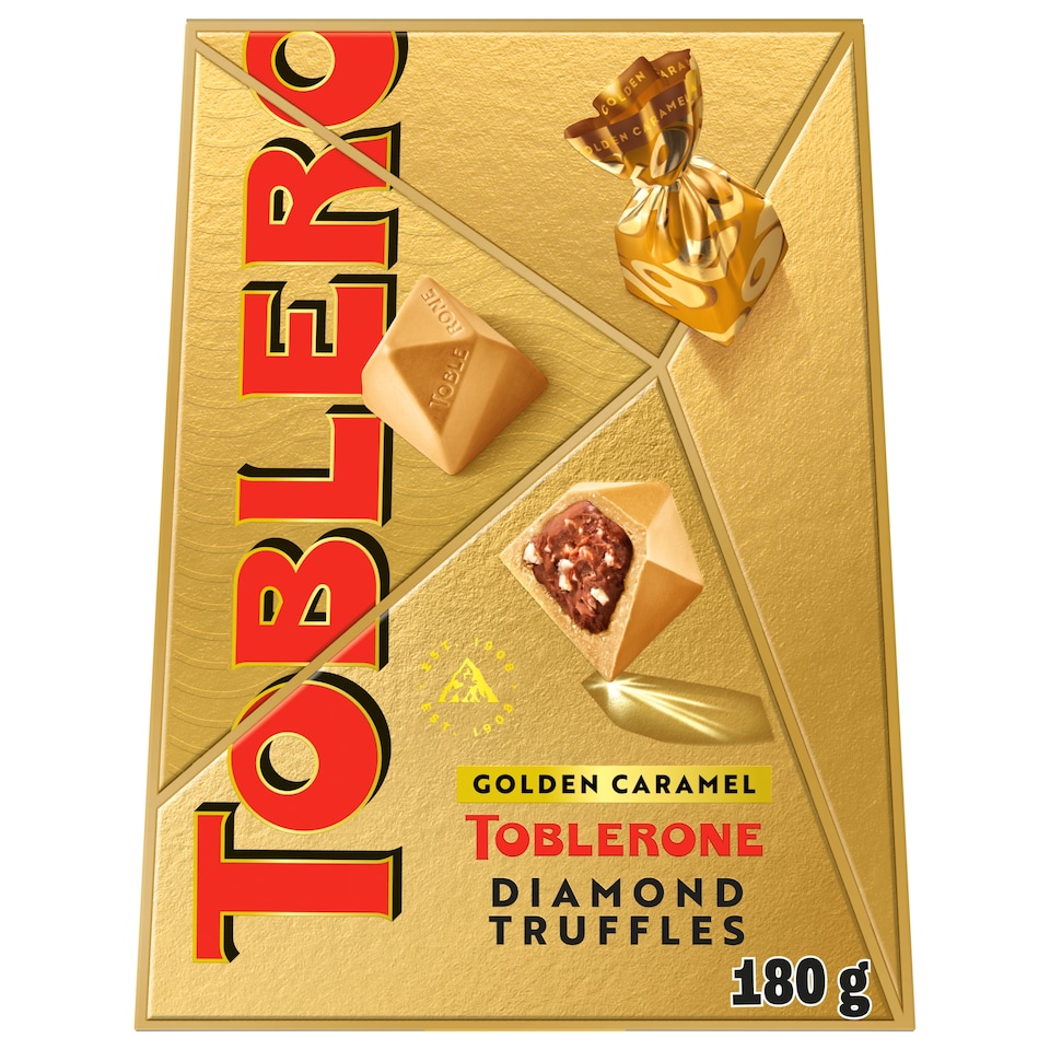 TOBLERONE TRUFFLES GOLDEN CARAMEL 180g