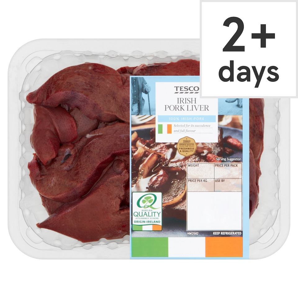 Tesco Irish Sliced Pork Liver