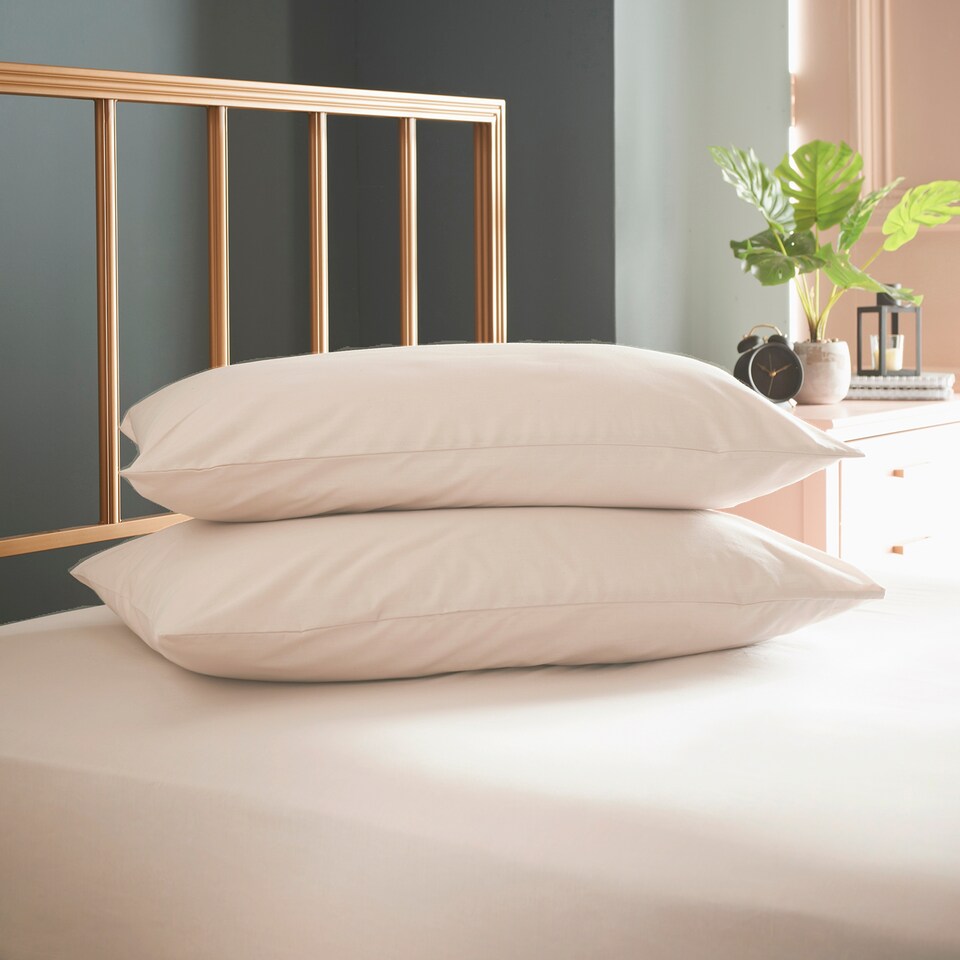 image 1 of Cosmo Living Neutral HW Pillowcase Pair
