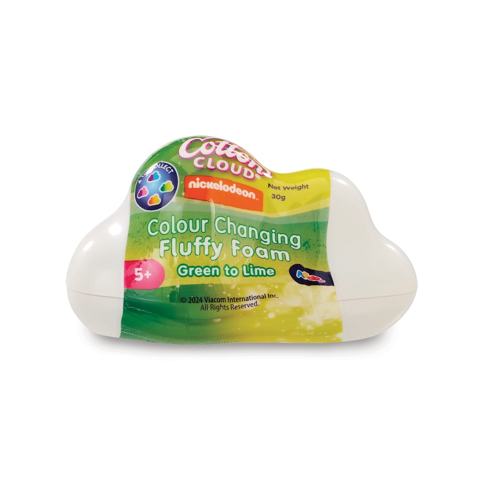 image 1 of Addo Nickelodeon Cotton Cloud Colour Changing Fluffy Foam Slime 30 g