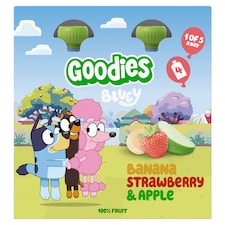Goodies Bluey Banana Strawberry & Apple Pouch 4x100g