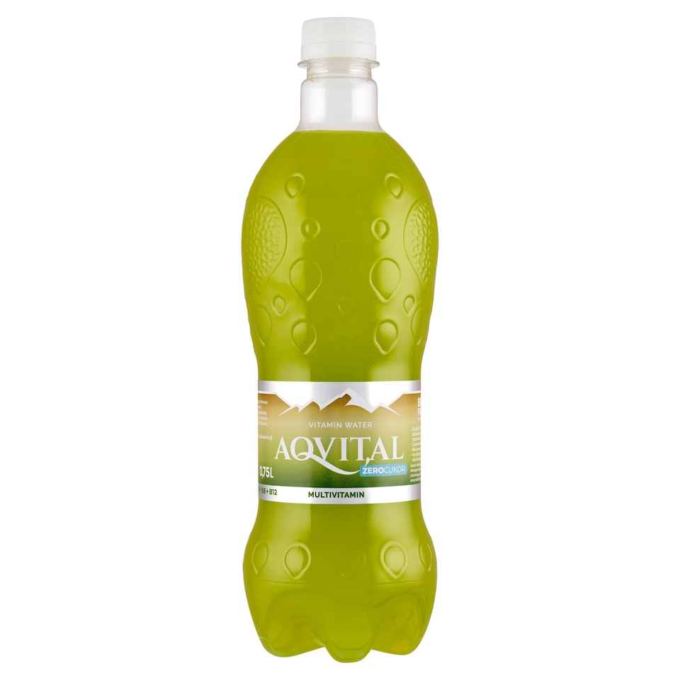 Aqvital kivi ízű természetes ásványvíz alapú szénsavmentes üdítőital 0,75 l
