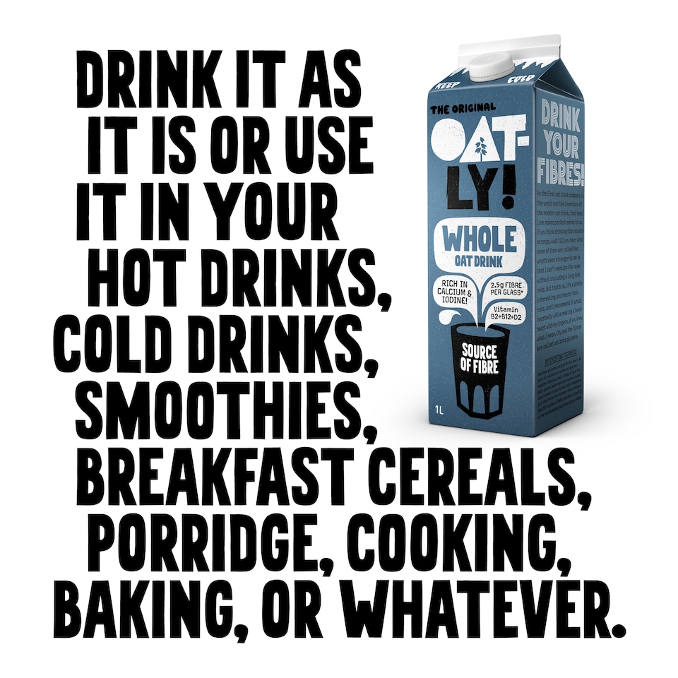 image 1 of Oatly Whole Oat Drink Chilled 1L