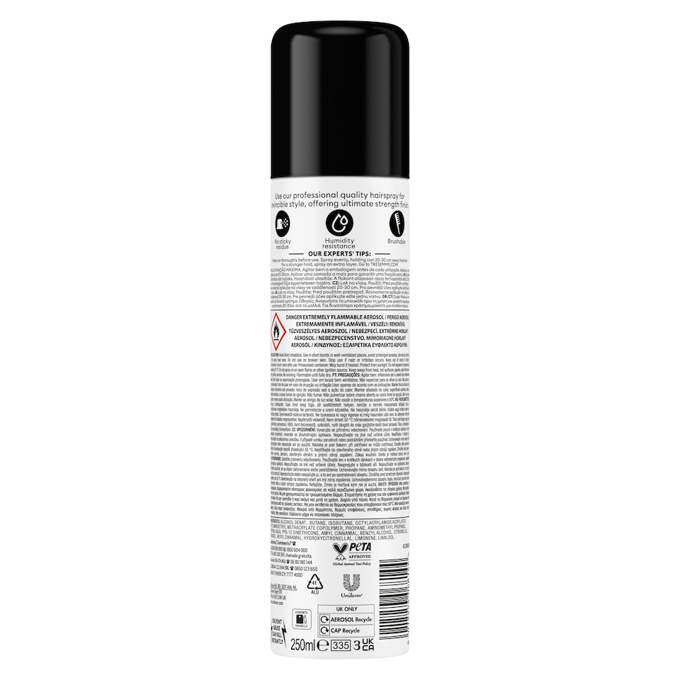 image 1 of Tresemme Freeze Hold Hair Spray 250Ml