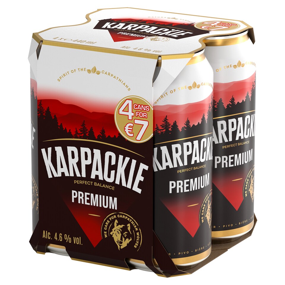 Karpackie Premium Lager 4 X 440Ml