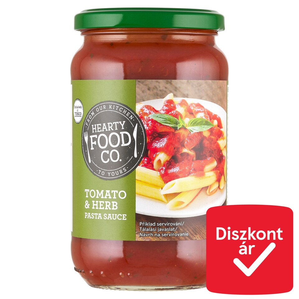 Hearty Food Co. zöldfűszeres paradicsomszósz 440 g 