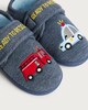 image 3 of F&F Boys Ready to Rescue Embroidered Transport Slippers in Blue
