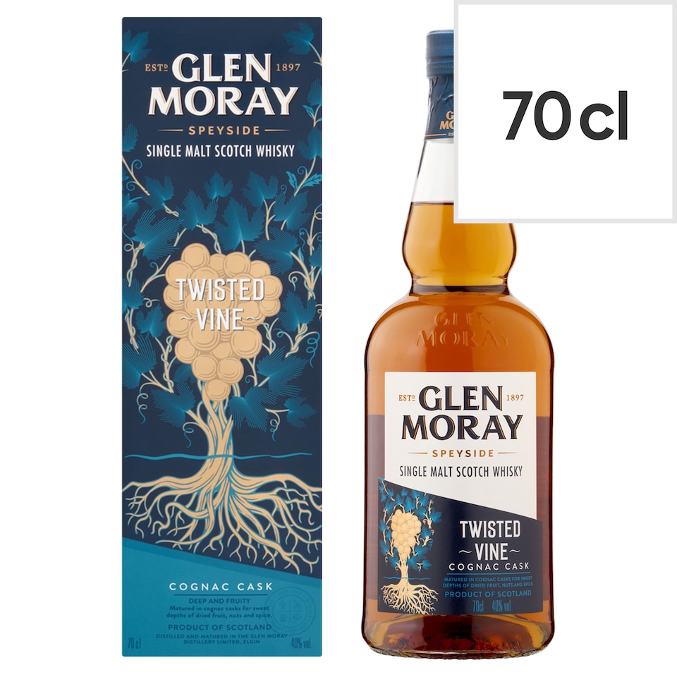 Glen Moray Twisted Vine Single Malt Scotch Whisky 70cl