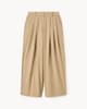 image 4 of F&F Triple Pleated Wide Leg Trousers in Med Nude