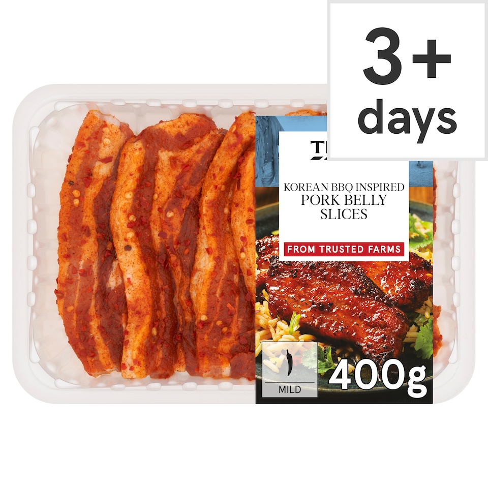 Tesco Korean BBQ Inspired Pork Belly Slices 400g