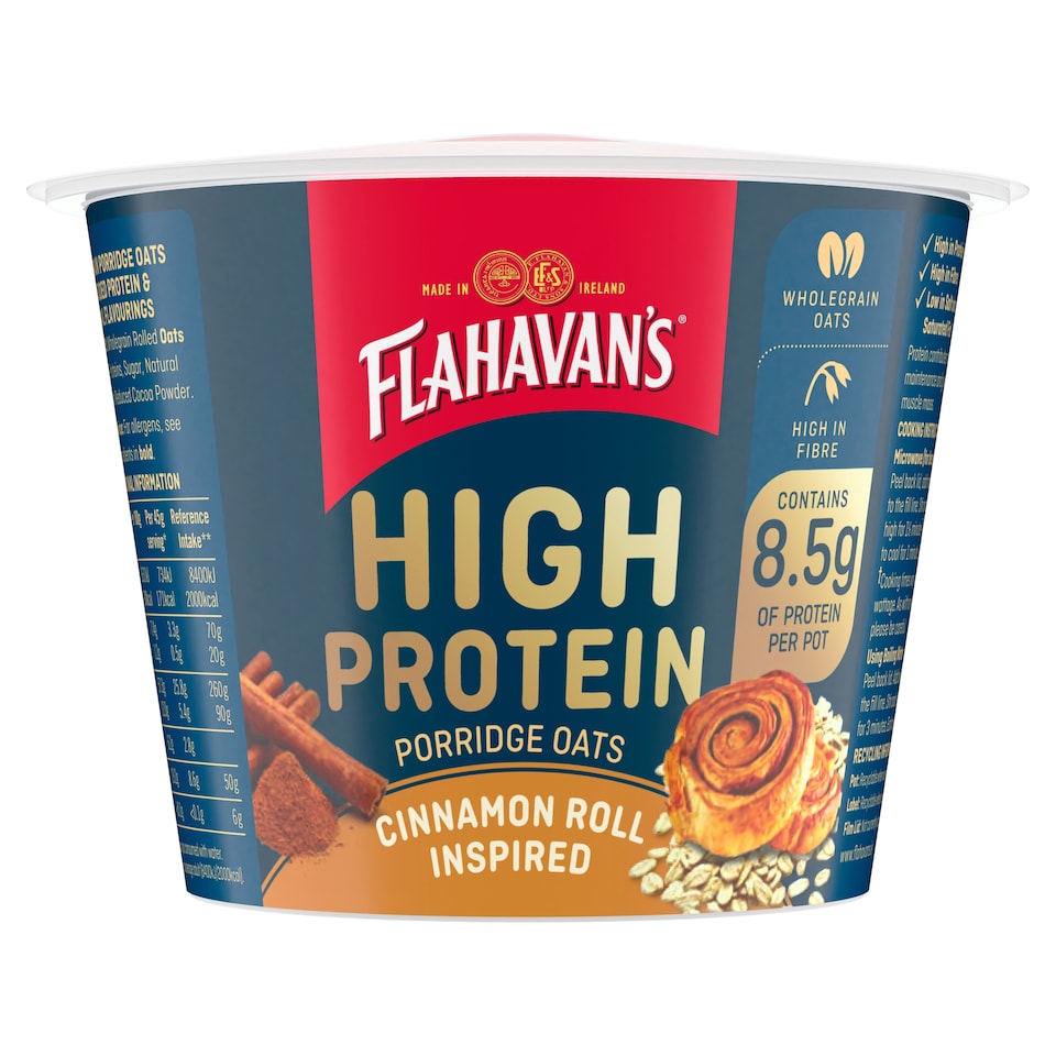 Flahavan's High Protein Cinnamon Roll Pot 45g