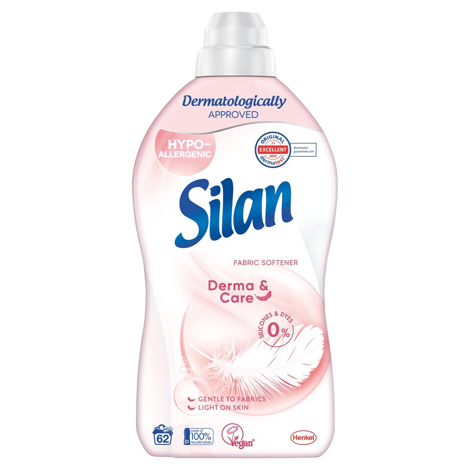 image 1 of Silan Derma & Care Fabric Softener 62 Washes 1364 ml