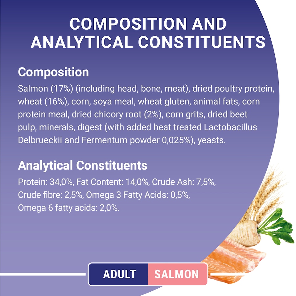 image 1 of Purina One Cat Adult Salmon & Whole Grain 3Kg