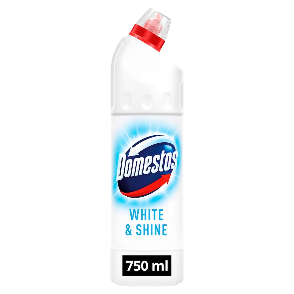 DOMESTOS Extended Power fertőtlenítő hatású folyékony tisztítószer White & Shine 750 ml