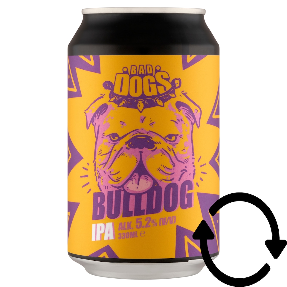 Bad Dogs Bulldog IPA felsőerjesztésű, szűretlen sör 5,2% 330 ml