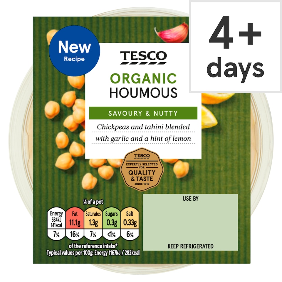 Tesco Organic Houmous 200g 